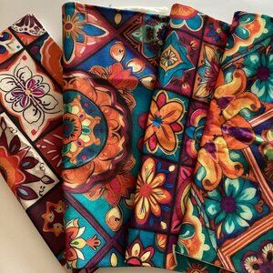 4 Vibrant Colorful Mandala Cushion Covers Modern Bohemian Style Decorative